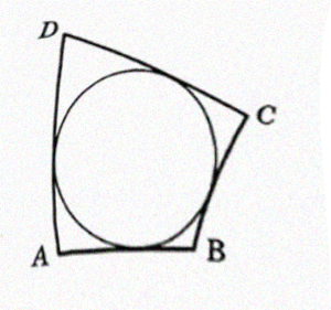 в четырёхугольник abcd вписана окружность Ab=6